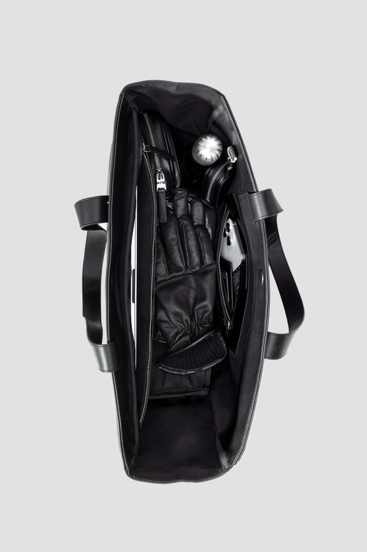 Leather Tote Bag: Spaceman