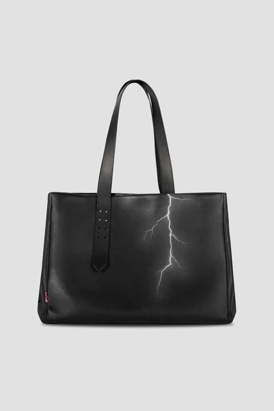 Leather Tote Bag: Lightning