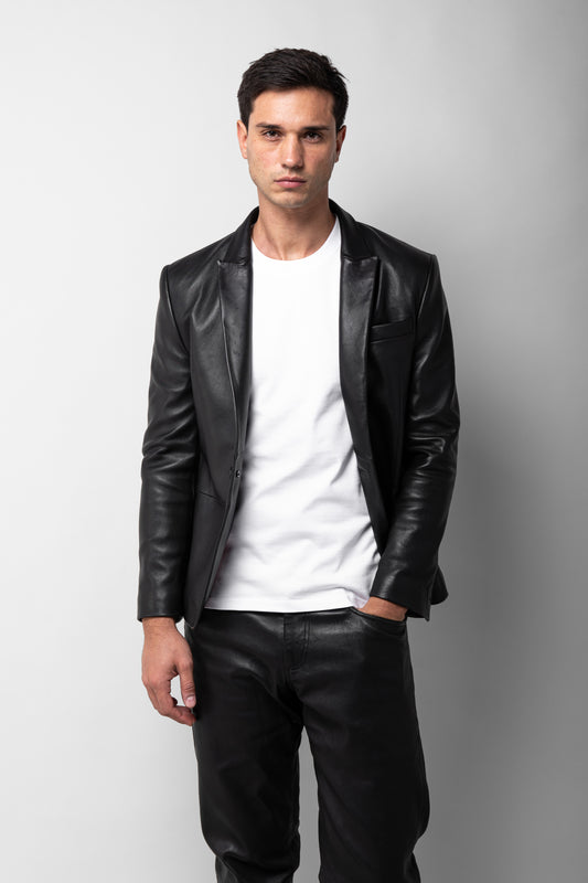 Leather Blazer